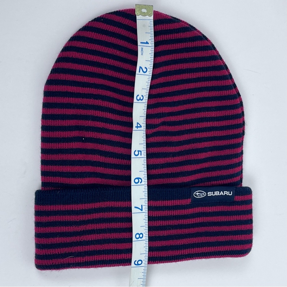Subaru Unisex Striped Beanie/ Watch Cap One Size; Automobile, Cars, Outdoor - Picture 6 of 8